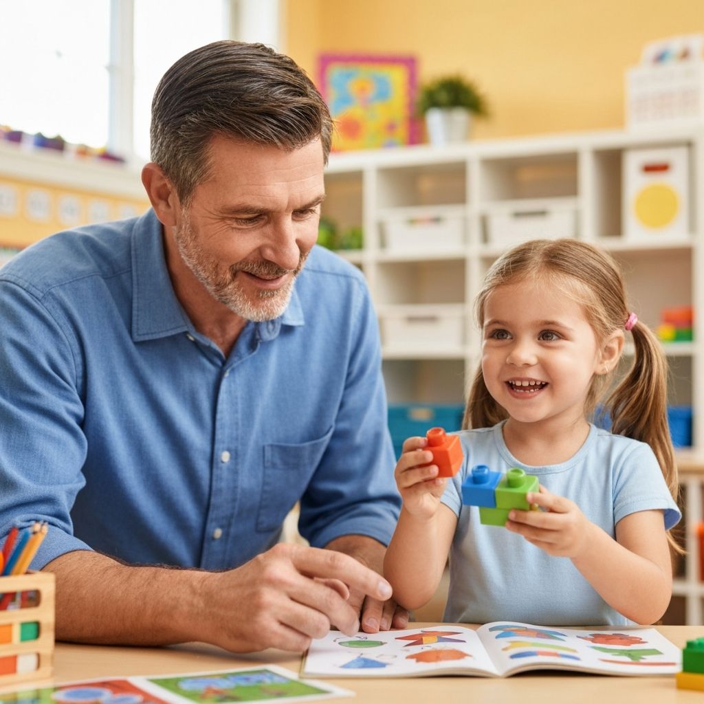 Child listening to audio story